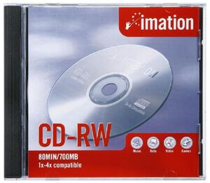 CD-RW IMATION 700MB 80 MIN. (REGRABABLE)