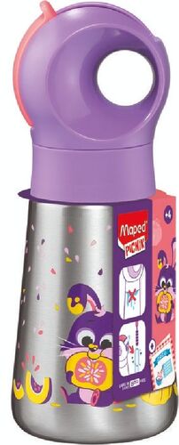 BOTELLA INFANTIL MINIZ BOTELLA ACERO INOXIDABLE 350ML CONEJO