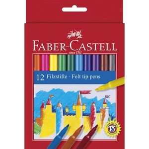 ROTULADORES 12 COLORES FABER-CASTELL