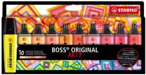 ESTUCHE 10 ROTULADORES FLUORESCENTES STABILO BOSS ORIGINAL ARTY