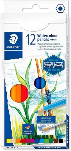 LAPICES 12 COLORES ACUARELABLES STAEDTLER 14610C C12