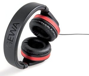 AURICULARES GEWA HP SIX ROJO/NEGRO