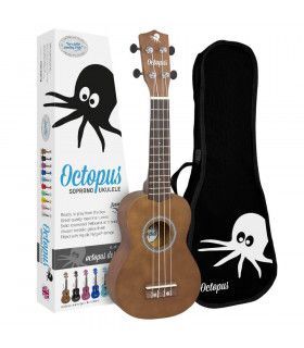 UKELELE SOPRANO OCTOPUS UK-205BR MARRON