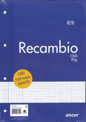 RECAMBIO CARTAPACIO 4MM 120H 90GR ANCOR