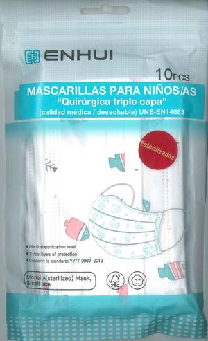 PACK 10 MASCARILLAS PARA NIÑ@S 