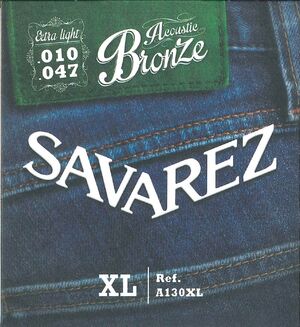 SAVAREZ ACUSTICA 010-047 EXTRA LIGHT BRONCE A130XL