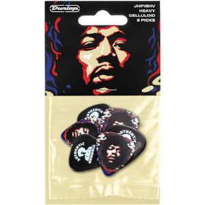 BOLSA 6 PÚAS DUNLOP JHP-15HV JIMI HENDRIX STAR HAZE