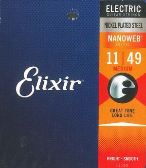 ELIXIR GUITARRA ELECTRICA 011-049 NANOWEB MEDIUM 12102 (JGO.)