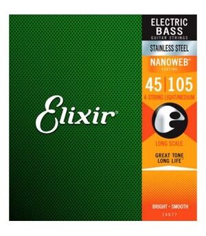 ELIXIR BAJO ELECTRICO 045-105 NANOWEB 14677 (JGO.)