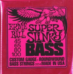 ERNIE BALL BAJO ELECTRICO 45-100 SUPER SLINKY BASS 2834 (JGO.)