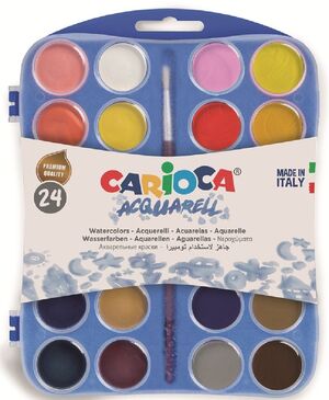 ACUARELA 24 COLORES CARIOCA 