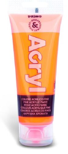 ACRILICO NARANJA FLUO 75ML PRIMO 250