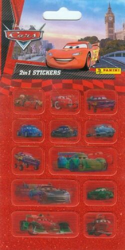 STICKERS CARS 2 EN 1