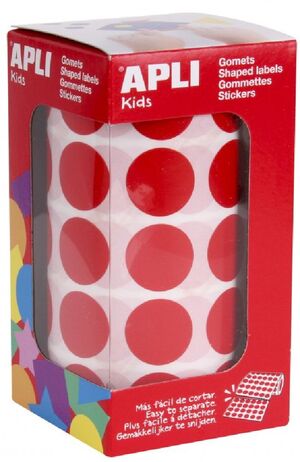 GOMETS REDONDO ROJO 20MM APLI REF.4861