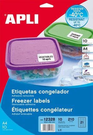 ETIQUETAS CONGELADOR APLI REF 12328