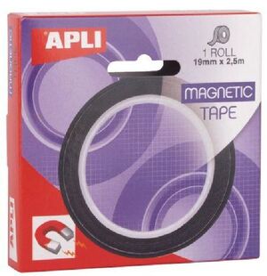 CINTA ADHESIVA MAGNETICA 19MMX2.5M