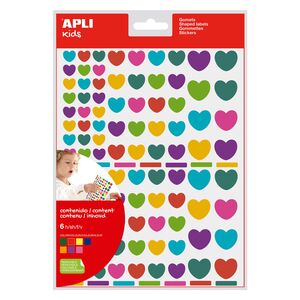 GOMETS CORAZONES MULTICOLOR APLI REF.18767