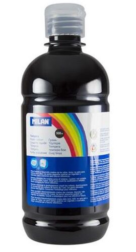 TEMPERA 500ML NEGRO MILAN 