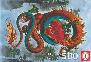 PUZZLE 500 EL DRAGÓN DE LA BUENA FORTUNA EDUCA