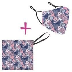 SET FUNDA + MASCARILLA CORAZONES