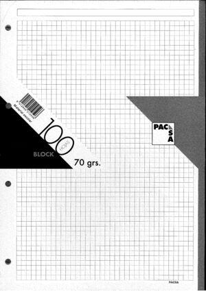 RECAMBIO CARTAPACIO 5MM 100H 70GR PACSA GRIS