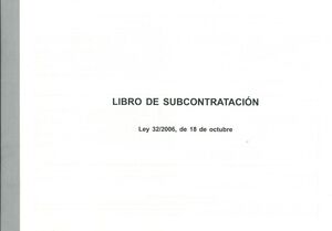 LIBRO DE SUBCONTRATACIÓN
