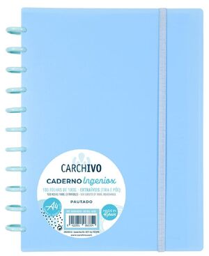 CUADERNO 5MM A5 100H CARCHIVO INGENIOX AZUL