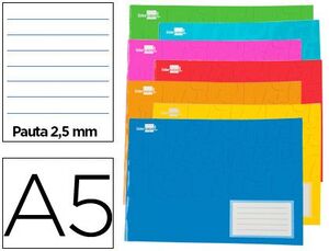 LIBRETA 2 RAYAS APAISADA LIDERPAPEL 77907 LB60