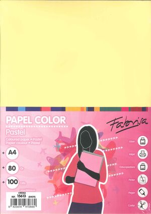 PAPEL A4 CREMA 100H 80GR FABRISA
