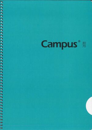 CUADERNO LISO FOLIO 80H TD 60GR. CAMPUS 