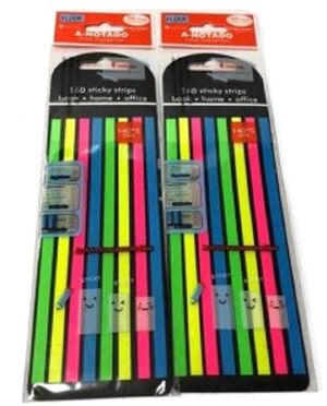 BANDERITAS SEÑALIZADORAS 160 FLUORESCENTE TRANSPARENTE