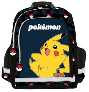 MOCHILA POKEMON CON REJILLA Y FLUORESCENTE