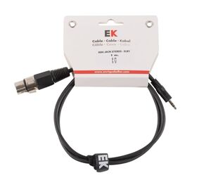 CABLE MINI JACK STEREO - XLR H 1MT EK AUDIO