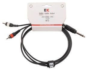 CABLE JACK STEREO - 2RCA 1,5MT EK