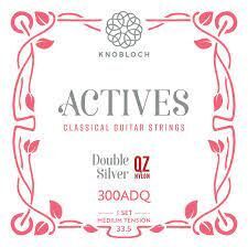 KNOBLOCH 300ADQ ACTIVES DOUBLE SILVER QZ NYLON MEDIUM TENSION 33.5