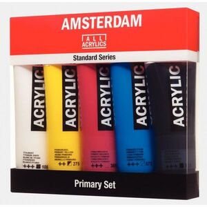 SET 5 PINTURA ACRILICA AMSTERDAM 120ML