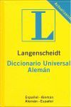 DICCIONARIO UNIVERSAL ALEMÁN/ESPAÑOL