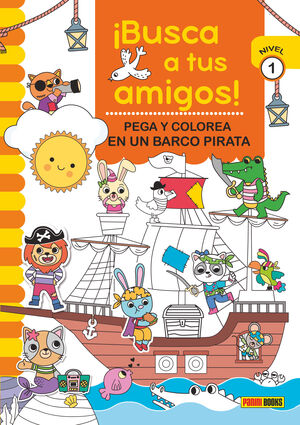 BUSCA A TUS AMIGOS EN UN BARCO PIRATA- PEGA Y COLOREA