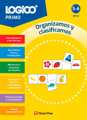 LOGICO PRIMO. ORGANIZAMOS Y CLASIFICAMOS (5-6 AÑOS) 16 FICHAS