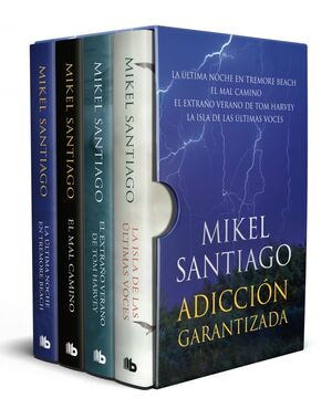 ESTUCHE MIKEL SANTIAGO (LA ÚLTIMA NOCHE EN TREMORE BEACH, EL MAL CAMINO, EL EXTRAÑO VERANO DE TOM HARVE, LA ISLA DE LAS ÚLTIMAS VECES)