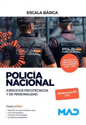 POLICÍA NACIONAL ESCALA BÁSICA. EJERCICIOS PSICOTÉCNICOS Y DE PERSONALIDAD