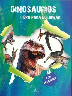 DINOSARURIOS LIBROS DE COLOREAR CON PEGATINAS