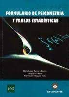 FORMULARIO DE PSICOMETRÍA Y TABLAS ESTADÍSTICAS