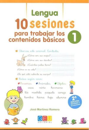 10 SESIONES PARA TRABAJAR LOS CONTENIDO BÁSICOS 1: LENGUA Y MATEMÁTICAS 1