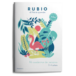 MI CUADERNO DE VERANO RUBIO. 3-4 AÑOS