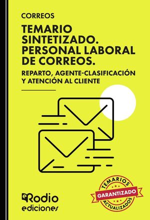 TEMARIO SINTETIZADO. PERSONAL LABORAL DE CORREOS. PERSONAL DE REPARTO.