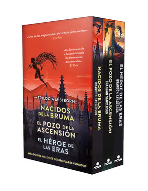 ESTUCHE TRILOGIA MISTBORN (NACIDOS DE LA BRUMA - EL POZO DE LA ASCENCION - EL HÉROE DE LAS ERAS)