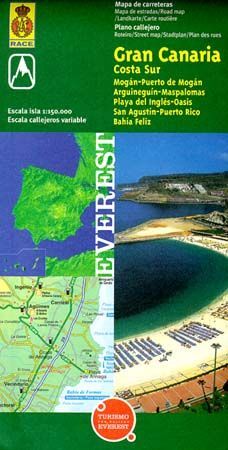 MAPA PROVINCIAL DE GRAN CANARIA COSTA SUR