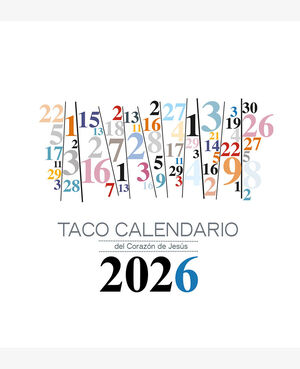 TACO 2026 CALENDARIO DEL CORAZON DE JESUS MESA - NUMEROS