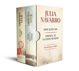 ESTUCHE JULIA NAVARRO. DIME QUIEN DOY, DISPARA, YO YA ESTOY MUERTO